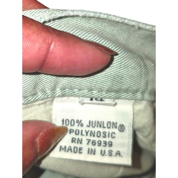 PULP Seafoam Green Soft Junlon Cotton Straight Leg Flowy Slacks Pants Size 14 - Picture 4 of 6